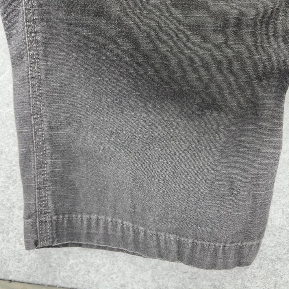 Carhartt Cargo Pants B342GVL Mens 37x33 Gray Cotton Ripstop Workwear Utility